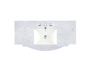 Bathroom Vanities Outlet Atlanta Renovate for Less46" Single 3 CM Top, Carrara White w/ Sink