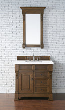 Load image into Gallery viewer, Brookfield 36&quot; Single Vanity, Country Oak w/ 3 CM Arctic Fall Solid Surface Top James Martin Vanities