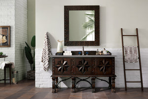 Balmoral 60" Single Vanity Cabinet, Antique Walnut, w/ 3 CM Grey Expo Quartz Top James Martin Vanities