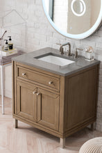 Load image into Gallery viewer, Chicago 30&quot; Single Vanity, Whitewashed Walnut w/ 3 CM Grey Expo Quartz Top James Martin Vanities