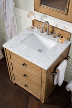 Load image into Gallery viewer, Copper Cove 26&quot; Driftwood Patina Single Vanity w/ 3 CM Carrara Marble Top James Martin