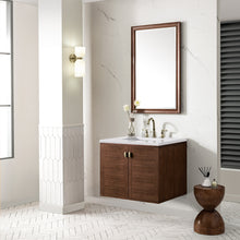 Load image into Gallery viewer, Bathroom Vanities Outlet Atlanta Renovate for LessAmberly 30&quot; Single Vanity, Mid-Century Walnut w/ 3CM White Zeus Top