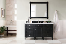 Load image into Gallery viewer, Brittany 60&quot; Single Vanity, Black Onyx w/ 3 CM Arctic Fall Solid Surface Top James Martin Vanities