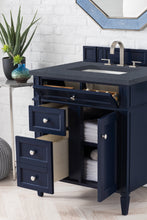 Load image into Gallery viewer, Brittany 30&quot; Single Vanity, Victory Blue w/ 3 CM Charcoal Soapstone Quartz Top James Martin Vanities