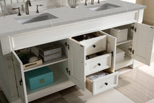 Load image into Gallery viewer, Bathroom Vanities Outlet Atlanta Renovate for LessBrookfield 72&quot; Double Vanity, Bright White w/ 3 CM Eternal Serena Quartz Top