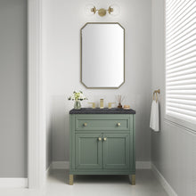 Load image into Gallery viewer, Chicago 30&quot; Single Vanity, Smokey Celadon w/ 3CM Charcoal Soapstone Top James Martin Vanities