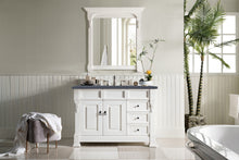 Load image into Gallery viewer, Brookfield 48&quot; Single Vanity, Bright White w/ 3 CM Charcoal Soapstone Quartz Top James Martin Vanities