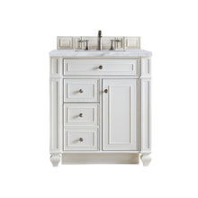 Load image into Gallery viewer, Bristol 30&quot; Single Vanity, Bright White, w/ 3 CM Carrara Marble Top James Martin Vanities