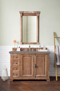 Providence 48" Single Vanity Cabinet, Driftwood, w/ 3 CM Grey Expo Quartz Top James Martin Vanities