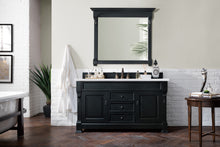 Load image into Gallery viewer, Brookfield 60&quot; Single Vanity, Antique Black w/ 3 CM Arctic Fall Solid Surface Top James Martin Vanities