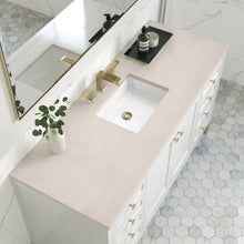 Load image into Gallery viewer, Chicago 60&quot; Single Vanity, Glossy White w/ 3CM Eternal Marfil Top James Martin Vanities