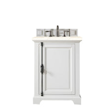 Load image into Gallery viewer, Providence 26&quot; Single Vanity Cabinet, Bright White, w/ 3 CM Eternal Marfil Quartz Top James Martin Vanities
