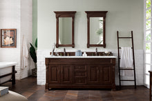 Load image into Gallery viewer, Brookfield 72&quot; Double Vanity, Burnished Mahogany w/ 3 CM Ethereal Noctis Quartz Top James Martin Vanities