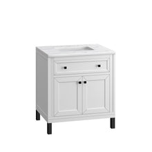 Load image into Gallery viewer, Bathroom Vanities Outlet Atlanta Renovate for LessChicago 30&quot; Single Vanity, Glossy White w/ 3CM Arctic Fall Top