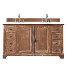 Load image into Gallery viewer, Providence 60&quot; Double Vanity Cabinet, Driftwood, w/ 3 CM Classic White Quartz Top James Martin Vanities