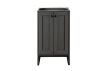 Load image into Gallery viewer, Chianti 20&quot; Single Vanity Cabinet, Mineral Grey, Matte Black James Martin Vanities