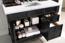Load image into Gallery viewer, Bathroom Vanities Outlet Atlanta Renovate for LessBrookfield 48&quot; Single Vanity, Antique Black w/ 3 CM Arctic Fall Solid Surface Top