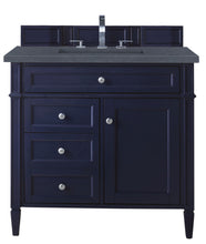 Load image into Gallery viewer, Brittany 36&quot; Victory Blue Single Vanity w/ 3 CM Charcoal Soapstone Quartz Top James Martin Vanities