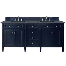 Load image into Gallery viewer, Brittany 72&quot; Victory Blue Double Vanity w/ 3 CM Charcoal Soapstone Quartz Top James Martin Vanities