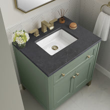 Load image into Gallery viewer, Bathroom Vanities Outlet Atlanta Renovate for LessChicago 30&quot; Single Vanity, Smokey Celadon w/ 3CM Charcoal Soapstone Top