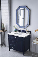 Load image into Gallery viewer, Brittany 36&quot; Victory Blue Single Vanity w/ 3 CM Arctic Fall Solid Surface Top James Martin Vanities