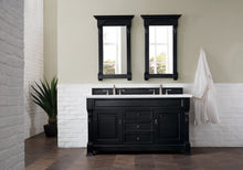 Load image into Gallery viewer, Brookfield 60&quot; Double Vanity, Antique Black w/ 3 CM Arctic Fall Solid Surface Top James Martin Vanities