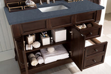 Load image into Gallery viewer, Bathroom Vanities Outlet Atlanta Renovate for LessBrookfield 48&quot; Single Vanity, Burnished Mahogany w/ 3 CM Charcoal Soapstone Quartz Top