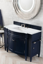 Load image into Gallery viewer, Brittany 46&quot; Single Vanity, Victory Blue w/ 3 CM Arctic Fall Solid Surface Top James Martin Vanities