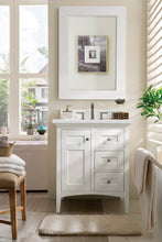 Load image into Gallery viewer, Palisades 30&quot; Single Vanity, Bright White w/ 3 CM Arctic Fall Solid Surface Top James Martin Vanities