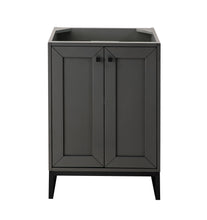 Load image into Gallery viewer, Chianti 24&quot; Single Vanity Cabinet, Mineral Grey, Matte Black James Martin Vanities