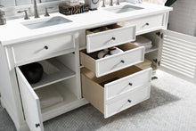 Load image into Gallery viewer, Savannah 72&quot; Double Vanity Cabinet, Bright White, w/ 3 CM Classic White Quartz Top James Martin
