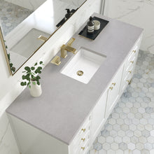 Load image into Gallery viewer, Chicago 60&quot; Single Vanity, Glossy White w/ 3CM Eternal Serena Top James Martin Vanities