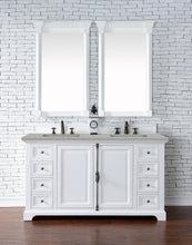 Load image into Gallery viewer, Providence 60&quot; Double Vanity Cabinet, Bright White, w/ 3 CM Eternal Serena Quartz Top James Martin