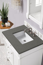 Load image into Gallery viewer, Brittany 30&quot; Single Vanity, Bright White, w/ 3 CM Grey Expo Quartz Top James Martin Vanities