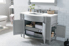 Load image into Gallery viewer, Brittany 46&quot; Single Vanity, Urban Gray w/ 3 CM Classic White Quartz Top James Martin