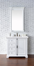 Load image into Gallery viewer, Providence 36&quot; Bright White Single Vanity w/ 3 CM Arctic Fall Solid Surface Top James Martin