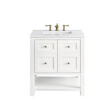 Load image into Gallery viewer, Breckenridge 30&quot; Single Vanity, Bright White w/ 3CM Arctic Fall Top James Martin Vanities