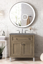 Load image into Gallery viewer, Chicago 30&quot; Single Vanity, Whitewashed Walnut w/ 3 CM Grey Expo Quartz Top James Martin Vanities