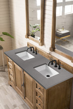 Load image into Gallery viewer, Providence 60&quot; Double Vanity Cabinet, Driftwood, w/ 3 CM Grey Expo Quartz Top James Martin Vanities
