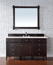 Load image into Gallery viewer, Brittany 60&quot; Burnished Mahogany Single Vanity w/ 3 CM Eternal Marfil Quartz Top James Martin Vanities