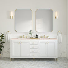 Load image into Gallery viewer, Chicago 72&quot; Double Vanity, Glossy White w/ 3CM Eternal Marfil Top James Martin Vanities