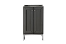 Load image into Gallery viewer, Chianti 20&quot; Single Vanity Cabinet, Mineral Grey, Brushed Nickel James Martin Vanities