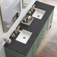 Load image into Gallery viewer, Bathroom Vanities Outlet Atlanta Renovate for LessChicago 72&quot; Double Vanity, Smokey Celadon w/ 3CM Charcoal Soapstone Top