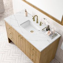 Load image into Gallery viewer, Bathroom Vanities Outlet Atlanta Renovate for LessHudson 48&quot; Single Vanity, Light Natural Oak w/ 3CM Ethereal Noctis Top