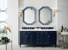 Load image into Gallery viewer, Brittany 72&quot; Victory Blue Double Vanity w/ 3 CM Arctic Fall Solid Surface Top James Martin Vanities