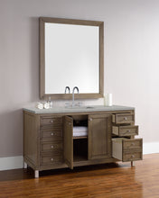 Load image into Gallery viewer, Bathroom Vanities Outlet Atlanta Renovate for LessChicago 60&quot; Single Vanity, Whitewashed Walnut w/ 3 CM Eternal Serena Quartz Top