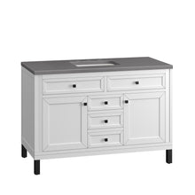 Load image into Gallery viewer, Bathroom Vanities Outlet Atlanta Renovate for LessChicago 48&quot; Single Vanity, Glossy White w/ 3CM Grey Expo Top