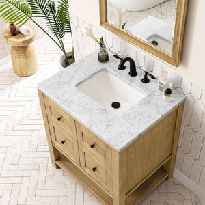 Bathroom Vanities Outlet Atlanta Renovate for LessBreckenridge 30" Single Vanity, Light Natural Oak w/ 3CM Arctic Fall Top