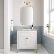 Load image into Gallery viewer, Chicago 30&quot; Single Vanity, Glossy White w/ 3CM Eternal Serena Top James Martin Vanities