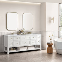 Load image into Gallery viewer, Breckenridge 72&quot; Double Vanity, Bright White w/ 3CM Arctic Fall Top James Martin Vanities